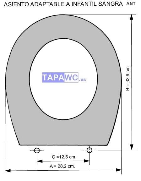 Asiento inodoro INFANTIL SANGRA ANT tapawc compatible