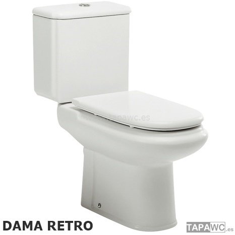 Tapa Wc DAMA RETRO Fijo Original Tapawc Roca