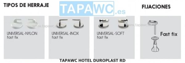 Asiento inodoro HOTEL VICTORIA DUROPLAST RD36 tapawc standard