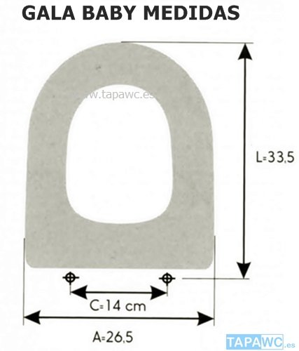 Asiento inodoro INFANTIL BABY GALA tapawc compatible
