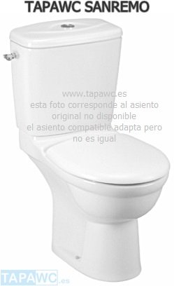 Asiento inodoro SANREMO tapawc compatible Ideal Standard AMORTIGUADO
