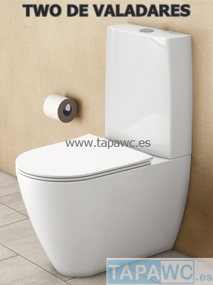 Asiento inodoro TWO compatible AMORTIGUADO VALADARES tapawc