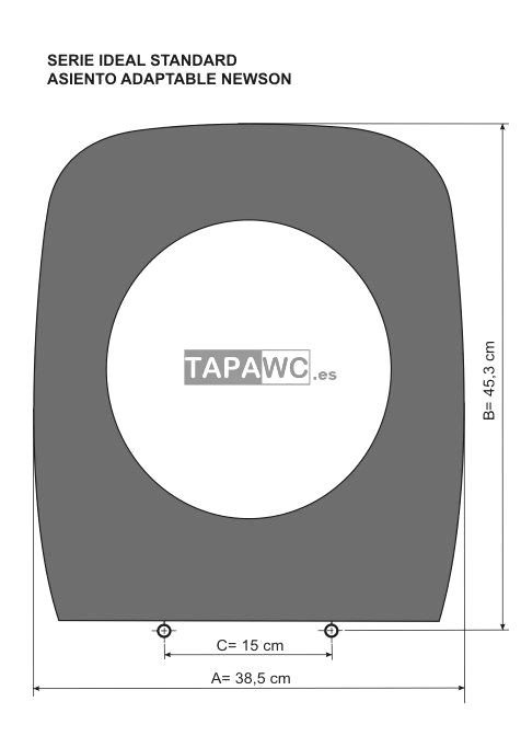 Asiento inodoro NEWSON tapawc compatible Ideal Standard