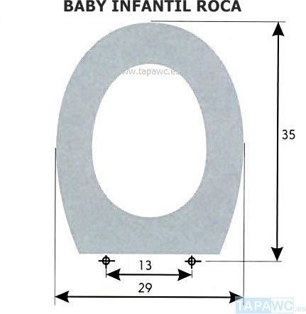 Asiento inodoro INFANTIL BABY ROCA tapawc compatible