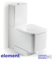 Asiento inodoro ELEMENT tapawc compatible Roca