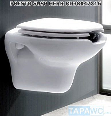Asiento inodoro RD PMR OVAL 37X48X16 HLUTD HERRADURA tapawc compatible