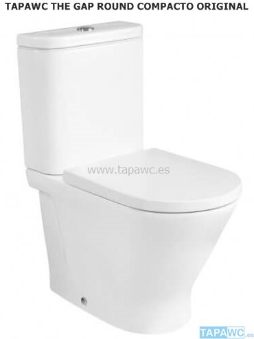 Asiento inodoro THE GAP ROUND COMPACTO 40X35X20 original tapawc Roca