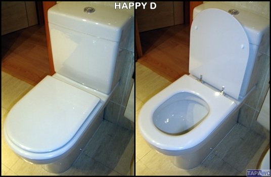 Asiento inodoro HAPPY D tapawc compatible Duravit AMORTIGUADO