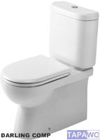 Asiento inodoro DARLING COMPACT RECTO DO21 tapawc compatible Duravit