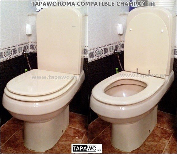 Asiento inodoro ROMA Fijo Tapawc Compatible Porsan Sangra
