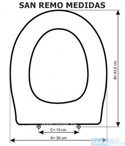 Asiento inodoro SANREMO tapawc compatible Ideal Standard