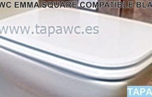 Asiento inodoro EMMA SQUARE tapawc compatible Gala AMORTIGUADO
