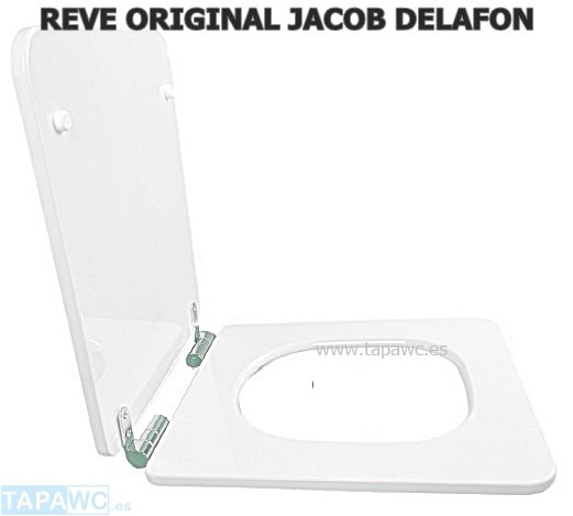 Asiento inodoro REVE amortiguado Blanco original tapawc Jacob Delafon