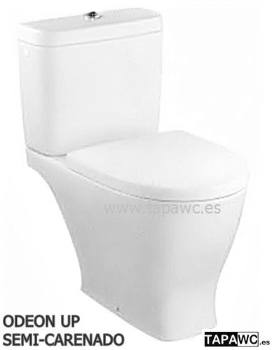 Asiento inodoro ODEON UP SEMI-CARENADO 15.50 amortiguado Blanco original tapawc Jacob Delafon
