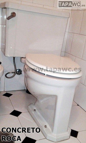 Asiento inodoro CONCRETO tapawc compatible Roca