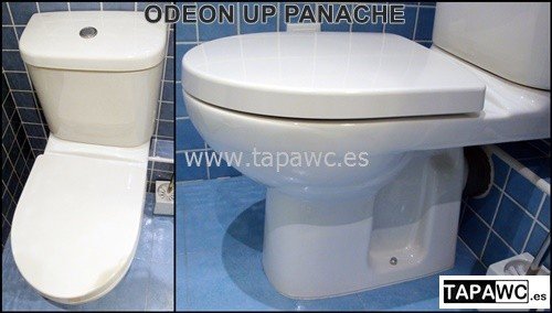 Asiento inodoro ODEON UP 15.50 PANACHE amortiguado Blanco original tapawc Jacob Delafon