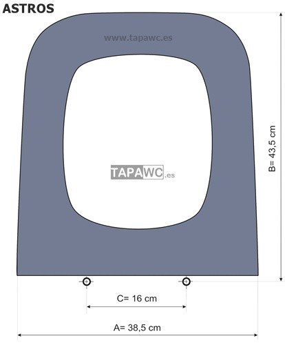 Asiento inodoro ASTROS tapawc compatible Jacob Delafon