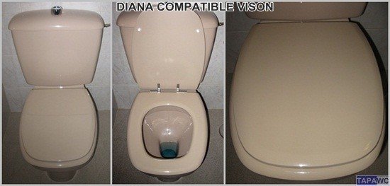 Asiento inodoro DIANA tapawc compatible Gala