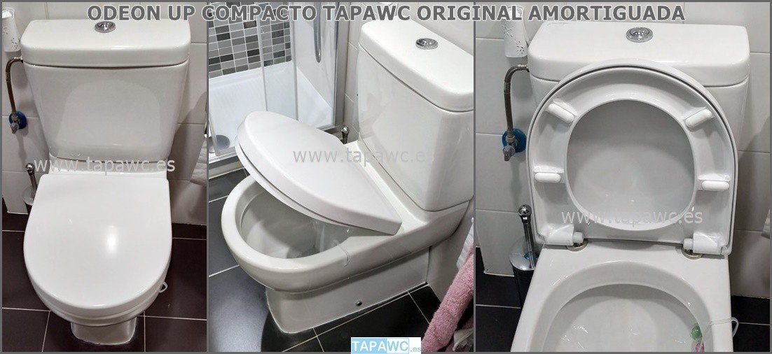 Asiento inodoro ODEON UP COMPACTO 24 amortiguado Blanco original tapawc Jacob Delafon - Imagen 2