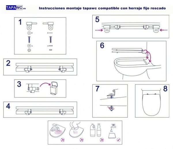 Asiento inodoro ELIA tapawc compatible Gala