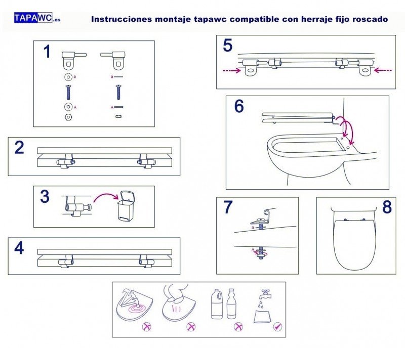 Asiento inodoro ELIA tapawc compatible Gala - Imagen 6