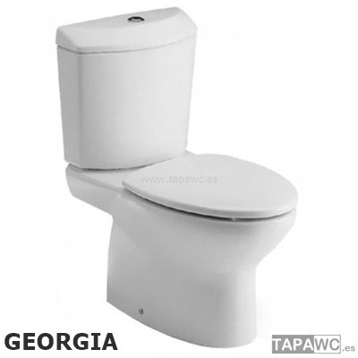 Asiento inodoro GEORGIA amortiguado Blanco Original Tapawc Roca