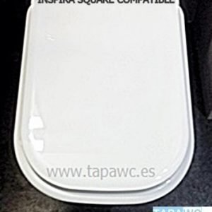 Asiento inodoro INSPIRA SQUARE compatible tapawc Roca AMORTIGUADO
