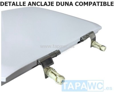 Asiento inodoro DUNA tapawc compatible Bellavista