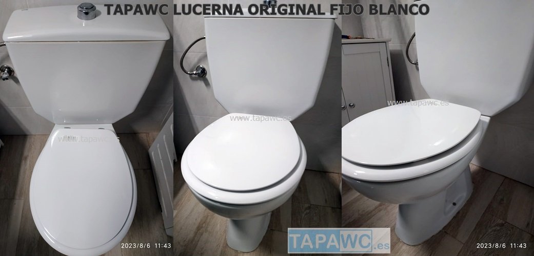 Asiento inodoro LUCERNA original tapawc Roca Blanco - Imagen 3