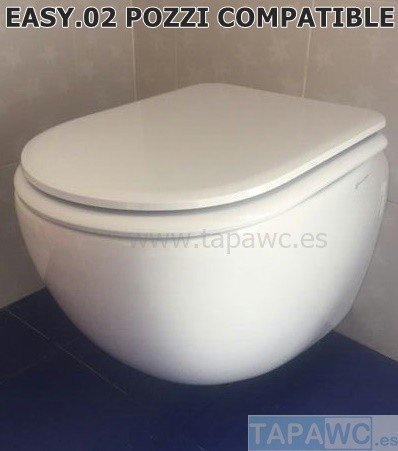 Asiento inodoro EASY.02 tapawc compatible Pozzi Ginori