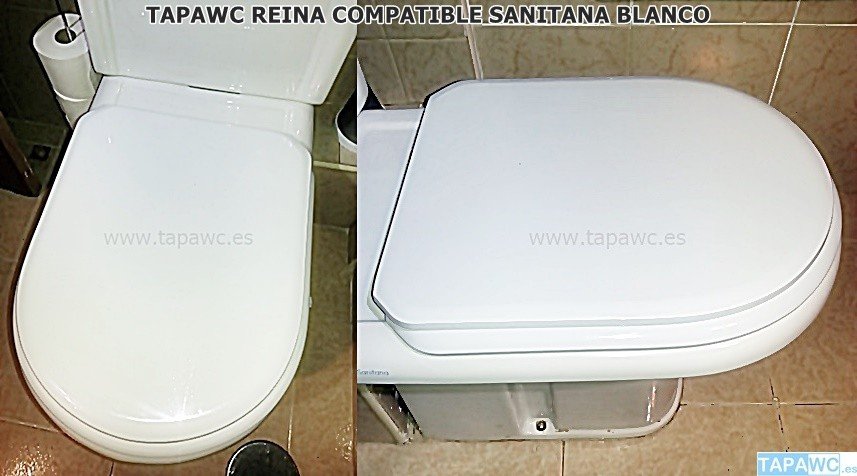 Asiento inodoro REGINA tapawc compatible Sanitana - Imagen 2