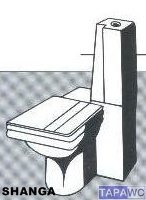 Asiento inodoro SHANGA tapawc compatible Selles