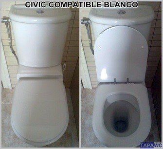 Asiento inodoro CIVIC tapawc compatible Roca AMORTIGUADO