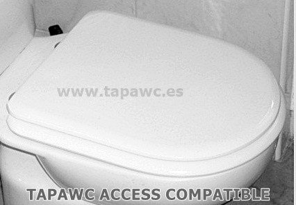 Asiento inodoro ACCESS ARO HERRADURA tapawc compatible Roca