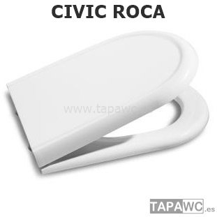 Asiento inodoro CIVIC amortiguado Blanco original tapawc Roca
