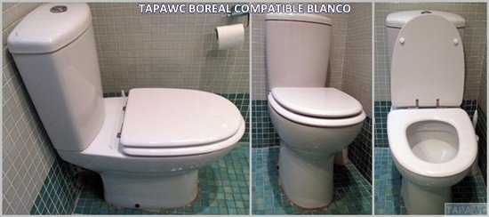 Asiento inodoro BOREAL tapawc compatible Sangra