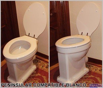 Asiento inodoro PENINSULAR tapawc compatible Roca