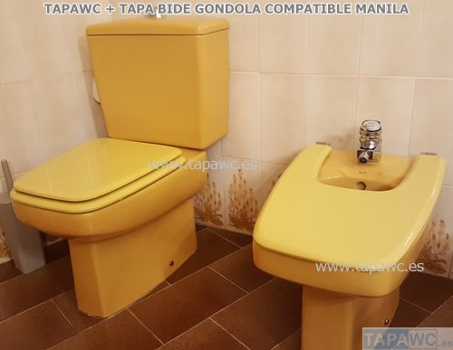Asiento inodoro GONDOLA tapawc compatible Roca