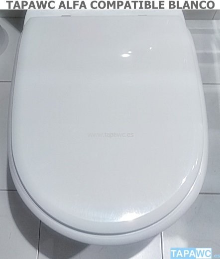Asiento inodoro ALFA tapawc compatible Unisan AMORTIGUADO