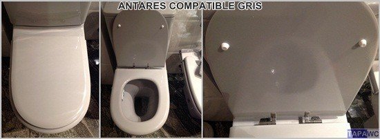 Asiento inodoro ANTARES tapawc compatible Jacob Delafon AMORTIGUADO