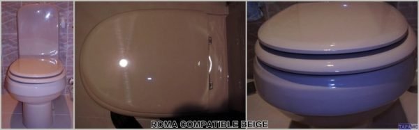 Asiento inodoro ROMA Tapawc Compatible Porsan Sangra AMORTIGUADO