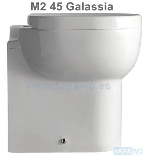 Asiento inodoro M2 - 45 CMS tapawc compatible amortiguado GALASSIA
