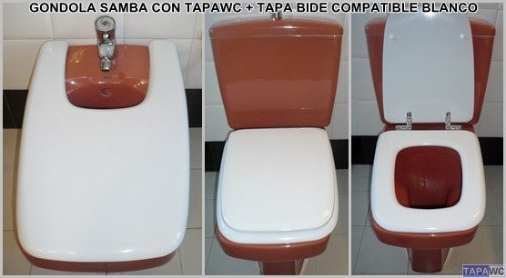Asiento inodoro GONDOLA tapawc compatible Roca AMORTIGUADO