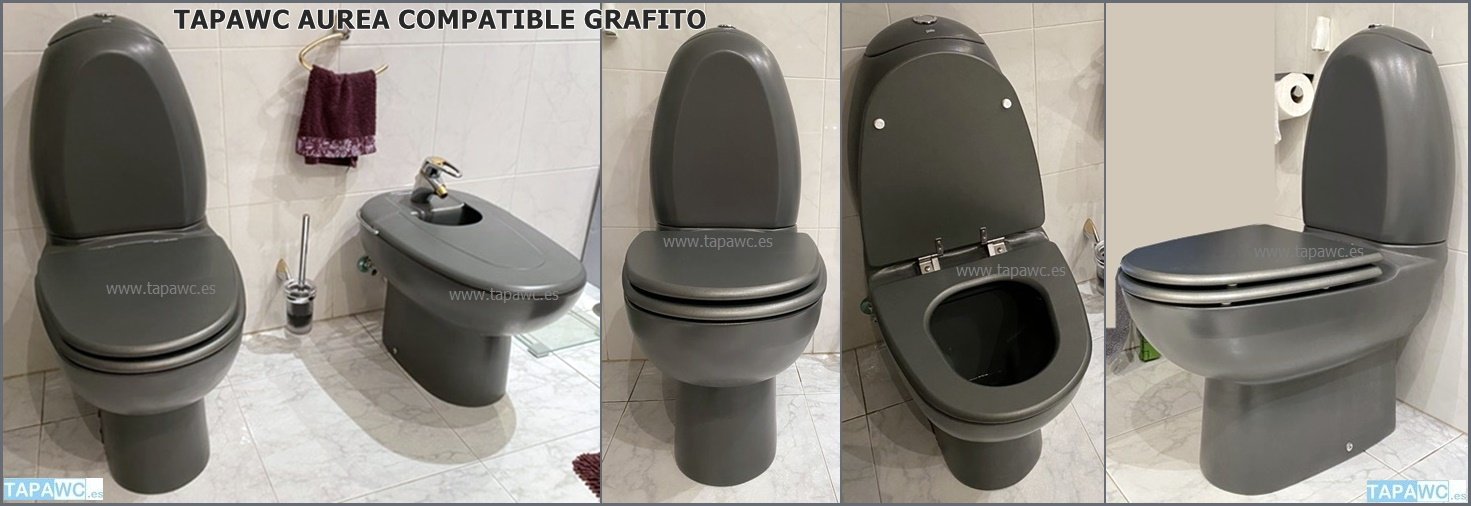 Asiento inodoro AUREA Tapawc Compatible Fijo Gala - Imagen 2