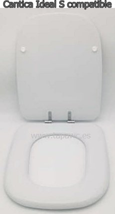 Asiento inodoro CANTICA compatible tapawc ideal standard