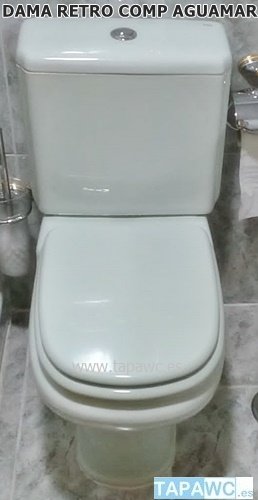 Asiento inodoro DAMA RETRO tapawc compatible Roca AMORTIGUADO