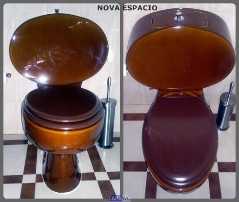 Tapa inodoro compatible MARRON CHOCOLATE tapawc