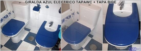 Tapa inodoro compatible AZUL ELECTRICO tapawc