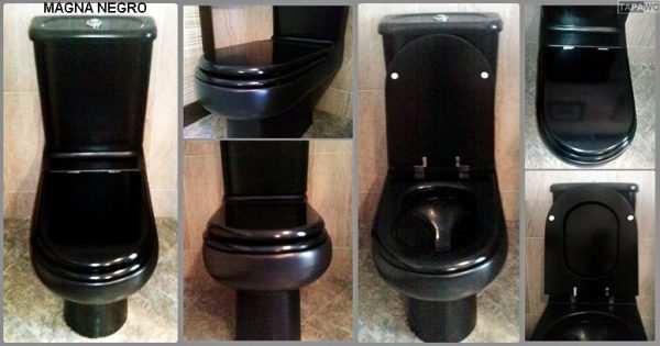 Tapa inodoro compatible NEGRO tapawc amortiguado