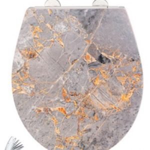 Tapa MARMOL GRIS RELIEVE  AMORTIGUADO Tapawc Decora (**hasta fin de existencias)